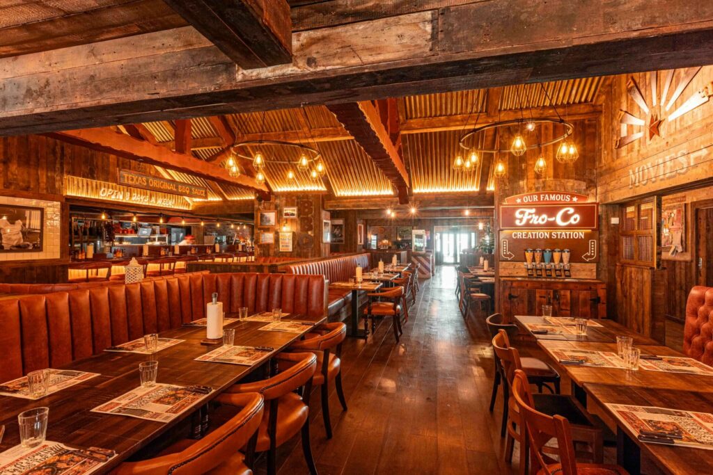 Inside bar area at Hickory's Smokehouse Wrexham