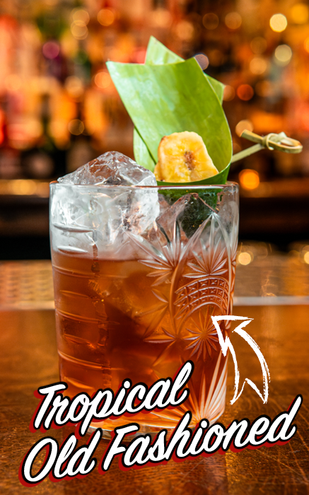 Tropical Old Fashioned Cocktail - New Menu