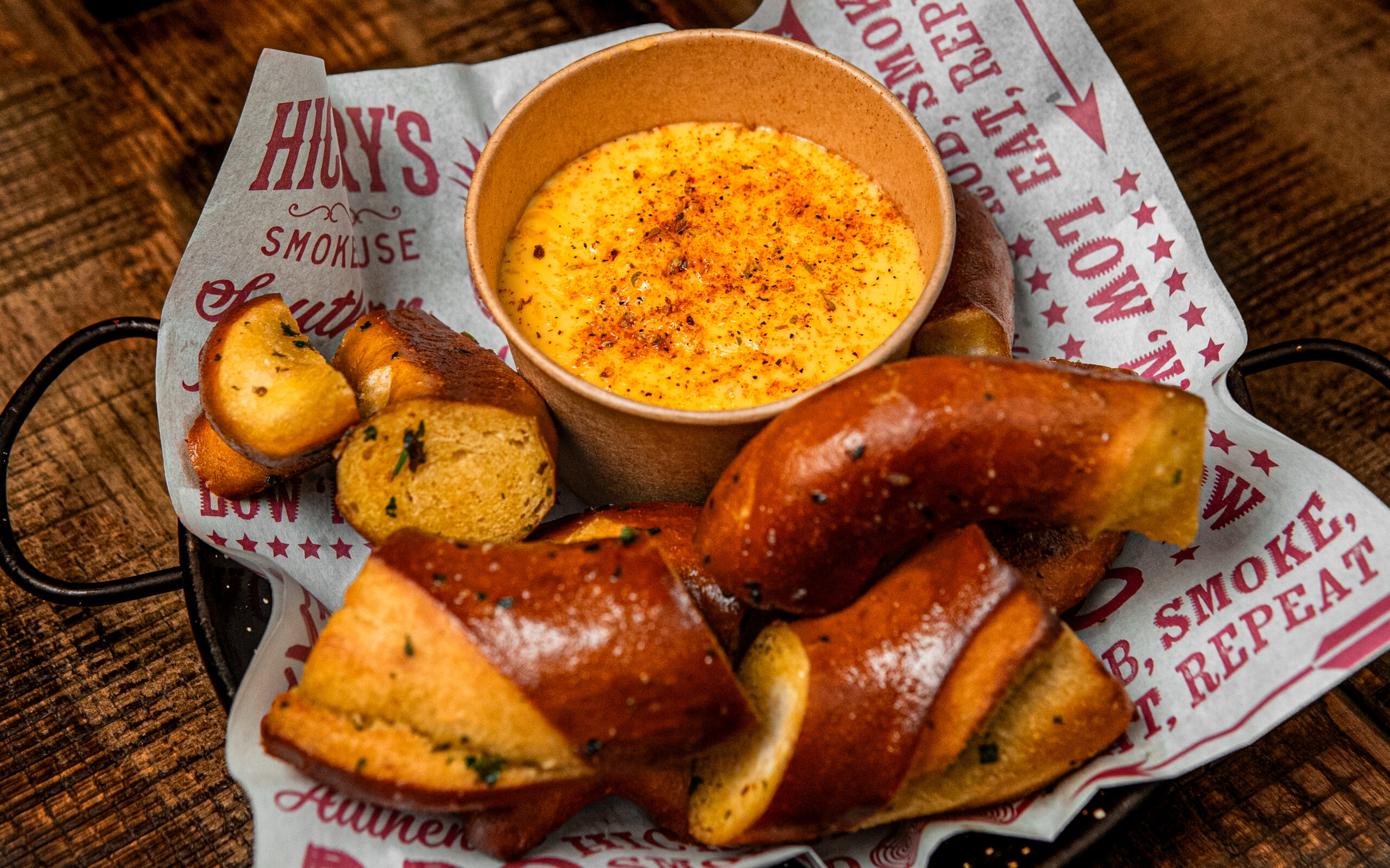 New Menu Cheesy Garlic Pretzel