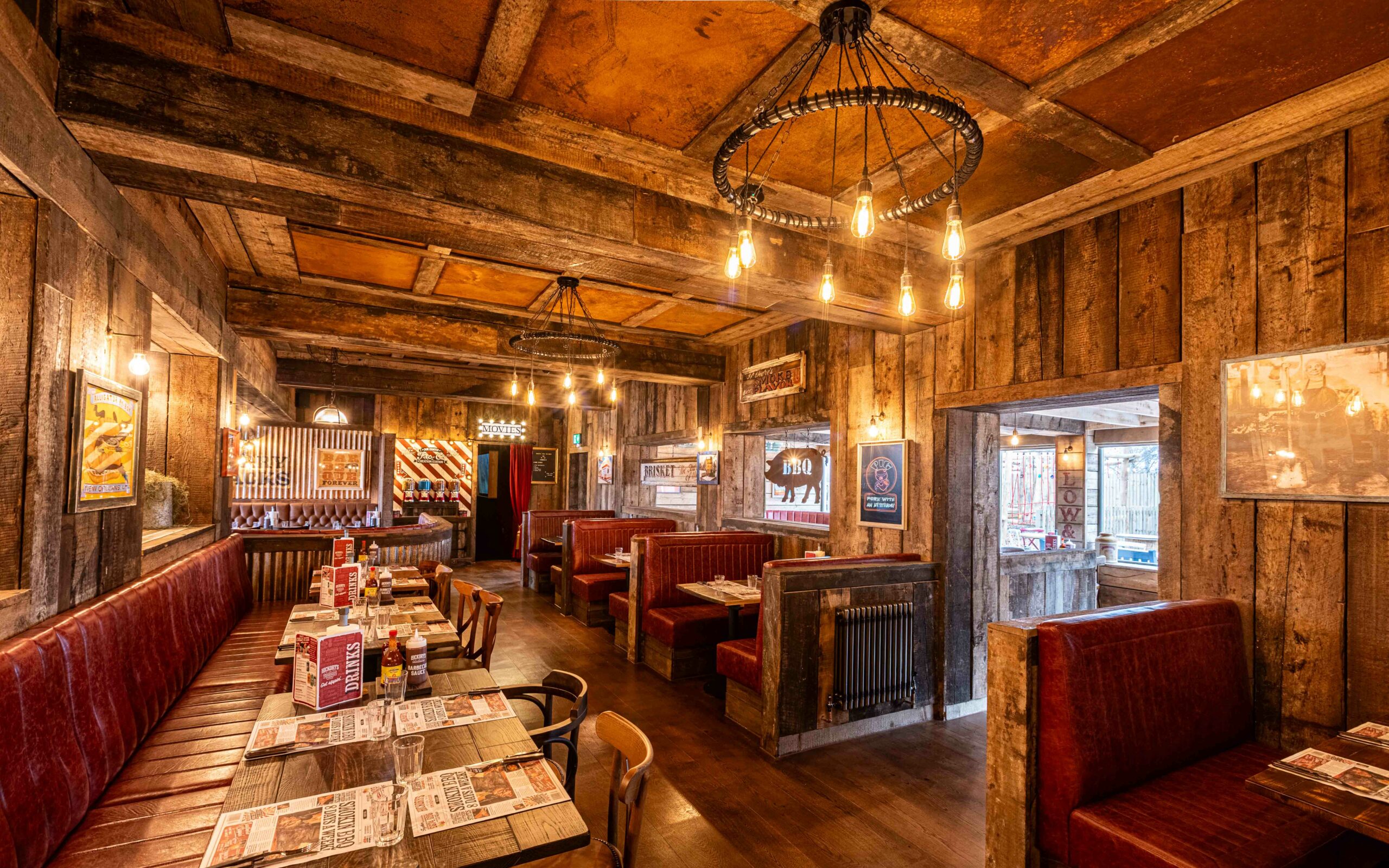 Dining Area at Authentic BBQ Smokehouse in York