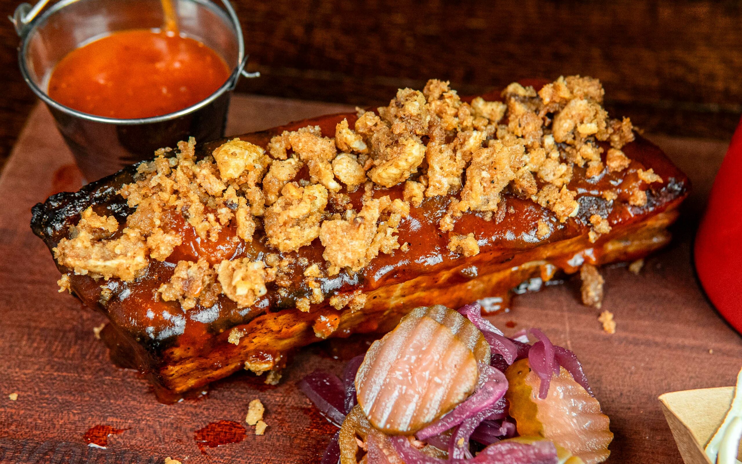 Smoked Pork Belly Rib at Hickory's Smokehouse