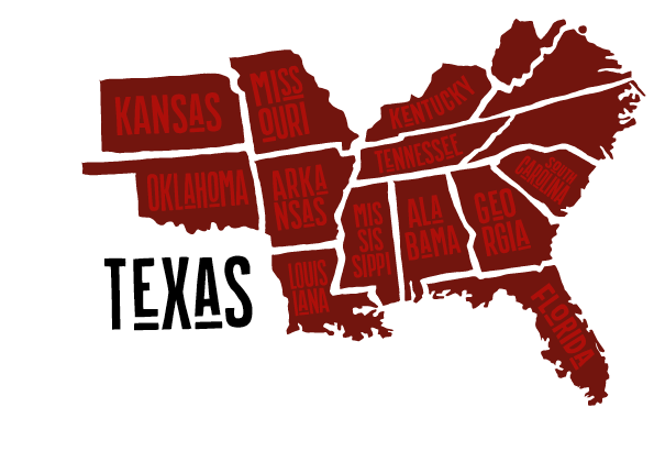 Texas Road Trip Map