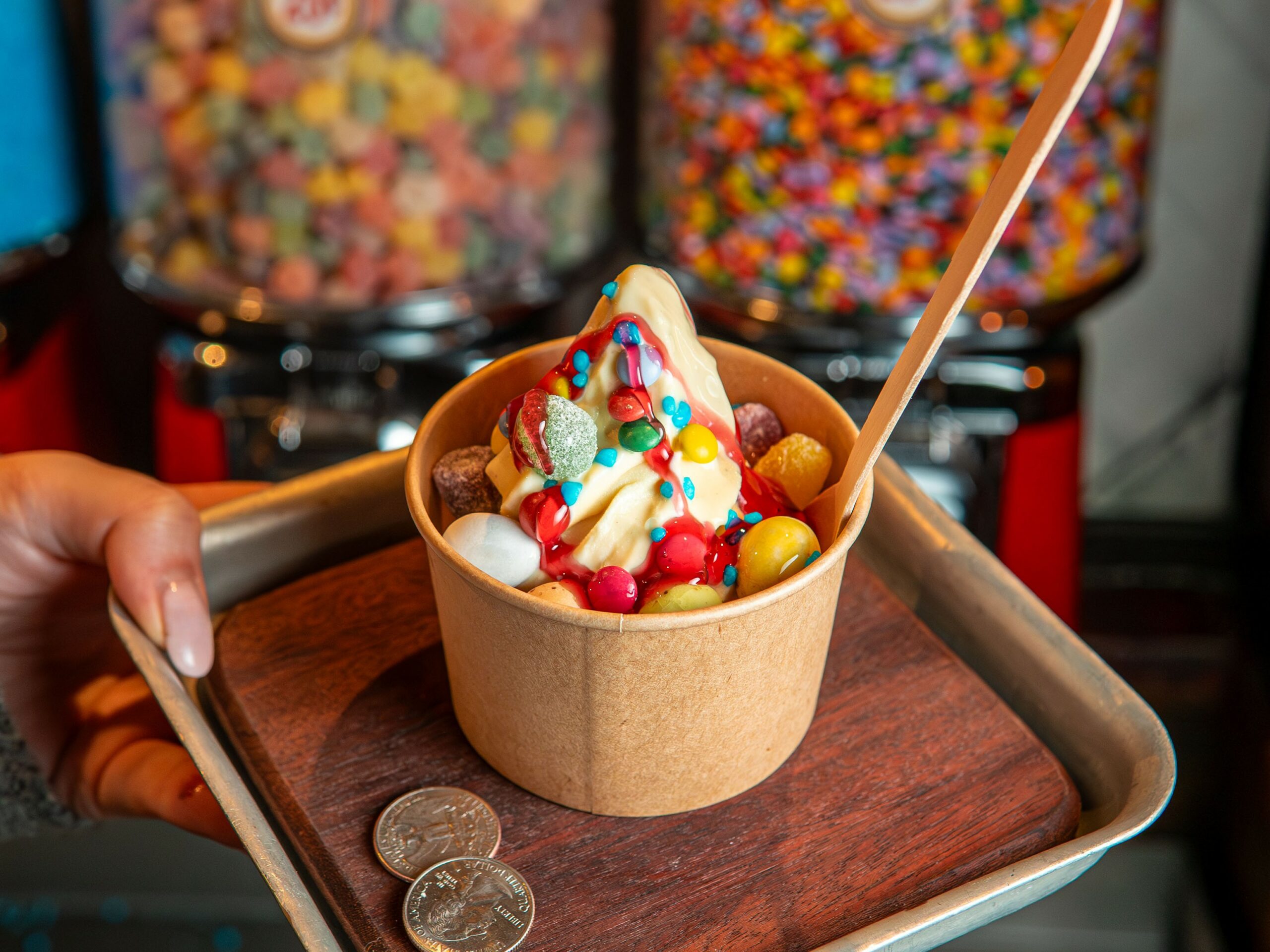 Fro-co creation station at Hickory's Smokehouse