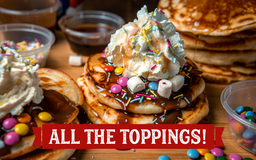 Load up your pancake toppings.