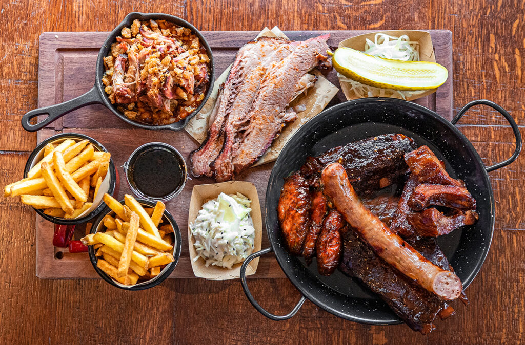 The Smokehouse Platter perfect for Father's Day at Hickory's.