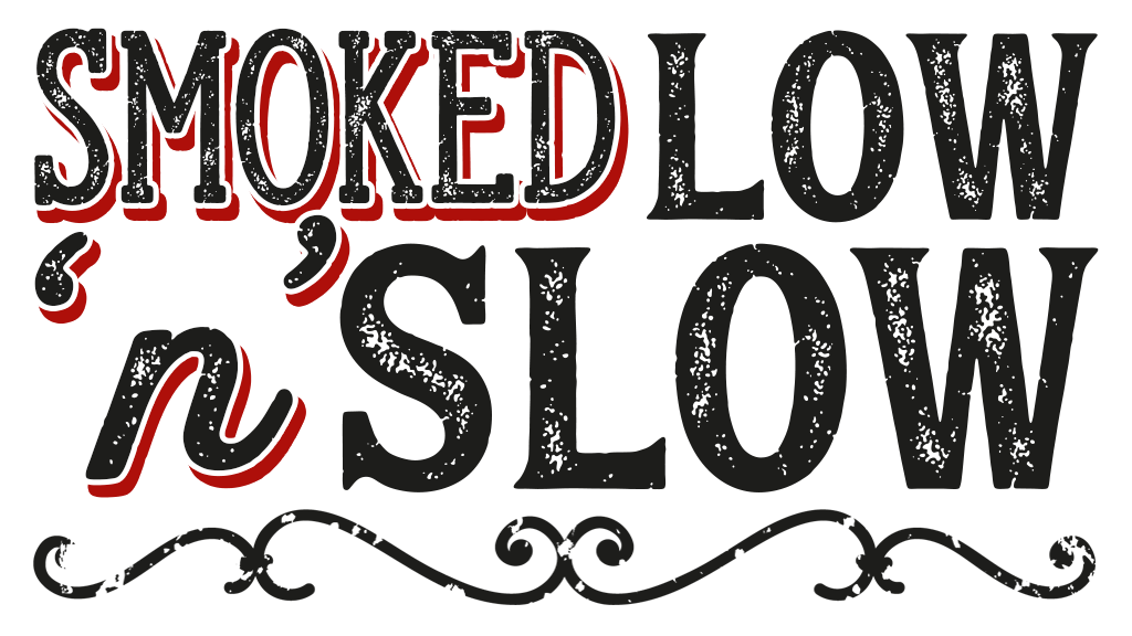 The Hickory's motto 'smoked low 'n' slow' graphic