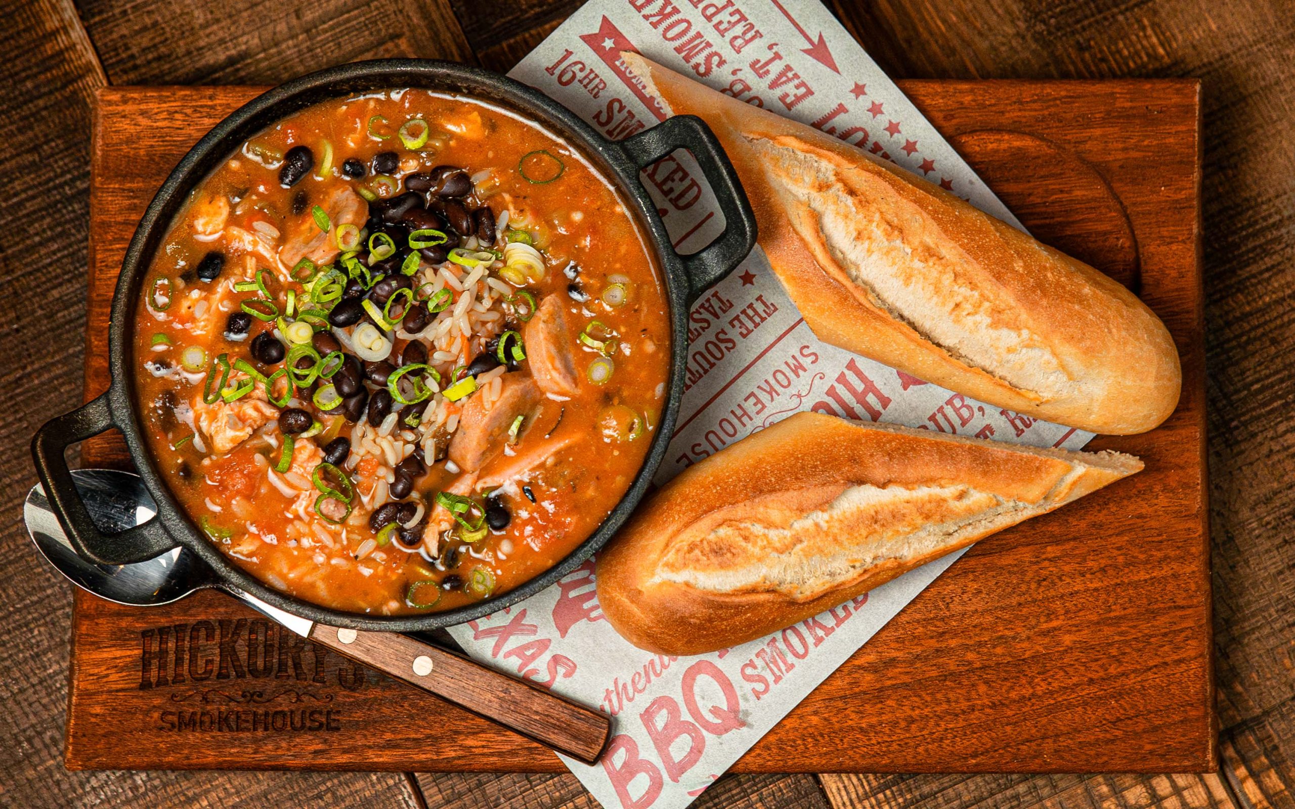 Authentic Gumbo at Hickory's Smokehouse New Menu