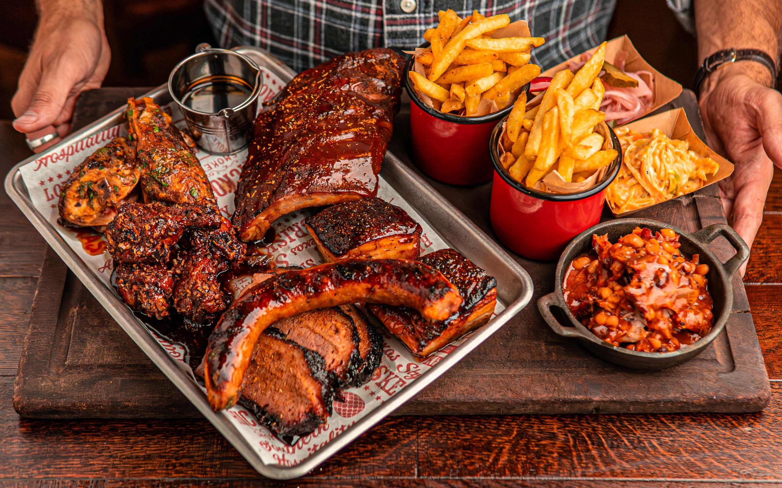 Smokehouse Platter - authentic american BBQ in Thornaby