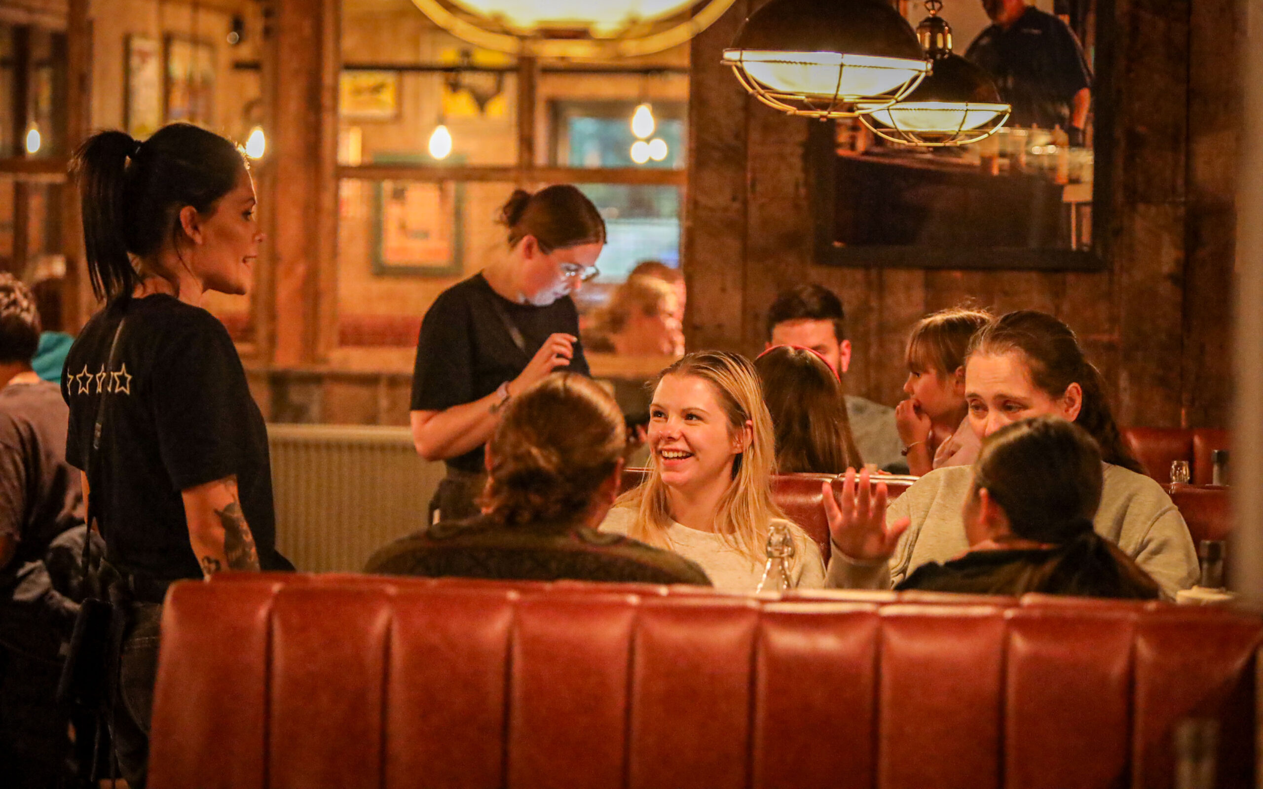 Guests Celebrating at Hickory's Smokehouse