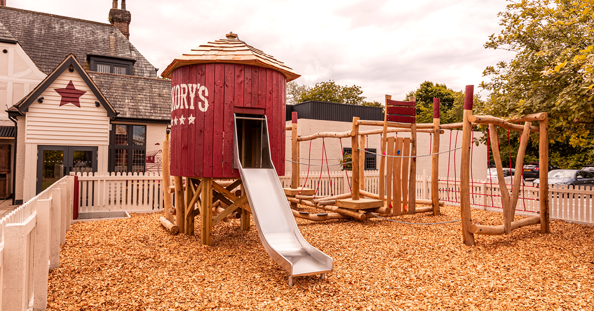 Kids at Hickory’s Smokehouse, Outdoor Play Area