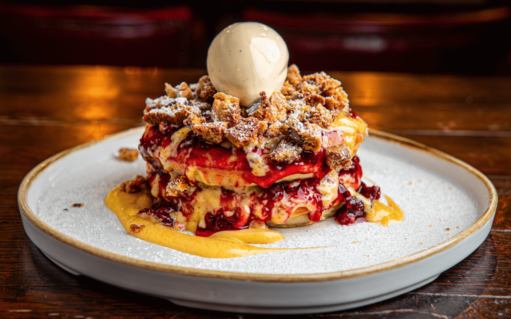 Hickory's Brunch Cherry Pie Pan Cake
